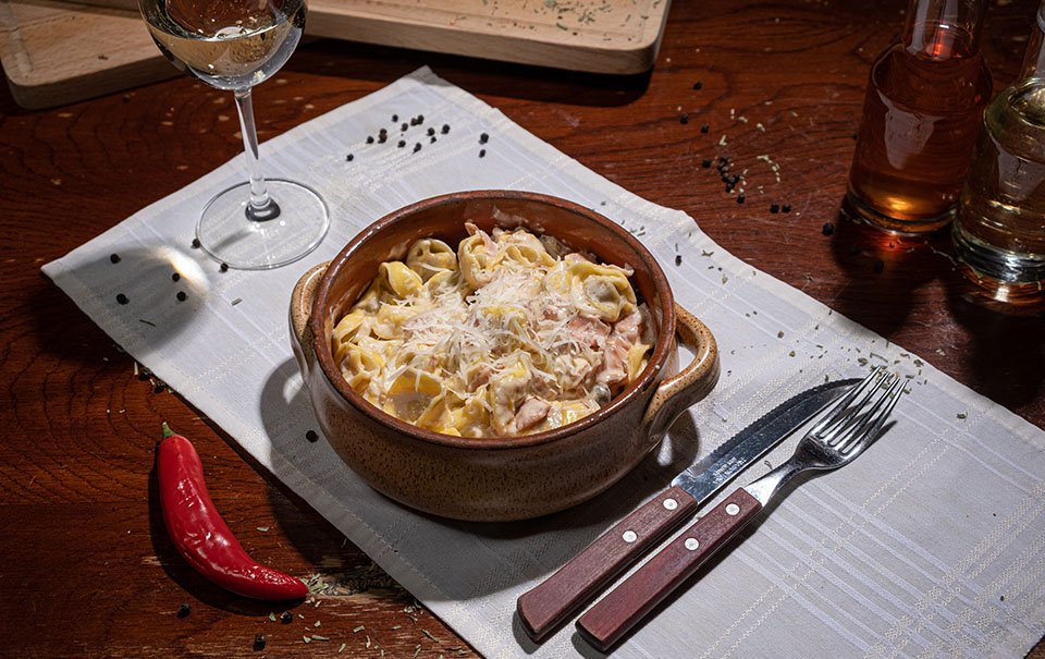 Tortellini in smantana dulce